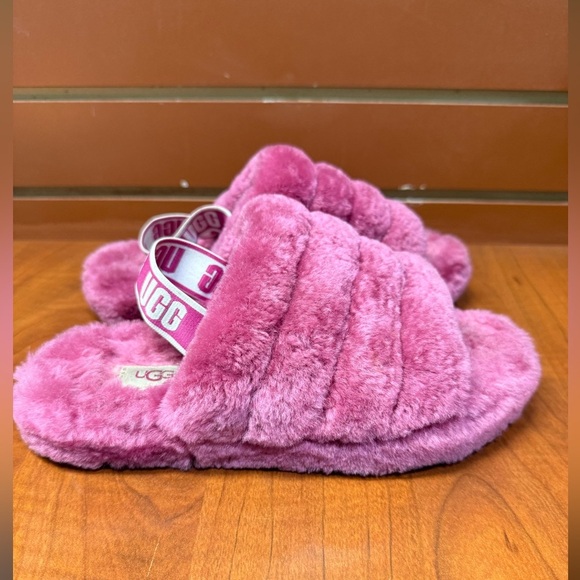 UGG Fuzzy Mauve Women's Slippers - Picture 3 of 6